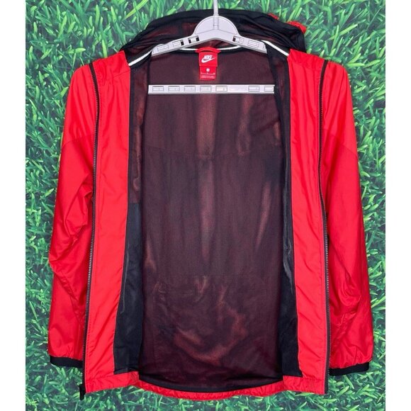 Nike Sportswear Men's Small Packable Windrunner Hooded Jacket Crimson Red - Picture 2 of 4
